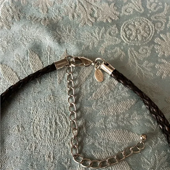 🦌 New Chico's Blue and Silver Beaded Necklace - Picture 5 of 5